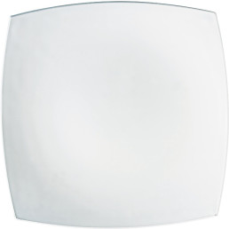 Hartglas-Teller "Quadrato" weiß 27 x 27 cm