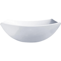 Hartglas-Schale "Quadrato" weiß 24 x 24 cm
