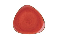 Stonecast, Teller Lotus dreieckig ø 311 mm Berry Red