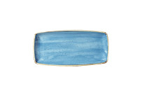 Stonecast, Teller rechteckig 295 x 140 mm Cornflower Blue