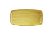 Stonecast, Teller rechteckig 345 x 185 mm Mustard Seed Yellow