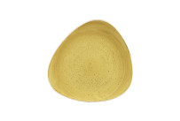 Stonecast, Teller Lotus dreieckig ø 265 mm Mustard Seed Yellow