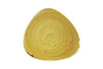 Stonecast, Teller Lotus dreieckig ø 311 mm Mustard Seed Yellow
