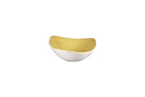 Stonecast, Bowl Lotus dreieckig ø 185 mm / 0,37 l Mustard Seed Yellow