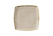 Stonecast, Teller tief quadratisch 268 x 268 mm Nutmeg Cream