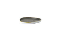 Stonecast, Teller Chefs Walled dreieckig 200 mm Peppercorn Grey