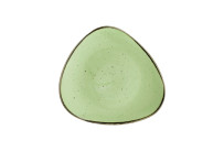 Stonecast, Teller flach dreieckig ø 265 mm Sage Green