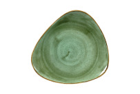 Stonecast, Teller Lotus dreieckig 311 mm Samphire Green