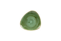 Stonecast, Teller Lotus dreieckig 192 mm Samphire Green