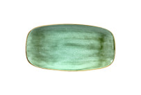 Stonecast, Teller Chefs rechteckig 355 x 189 mm Samphire Green