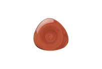 Stonecast, Teller Lotus dreieckig 192 mm Spiced Orange