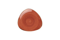 Stonecast, Teller Lotus dreieckig 229 mm Spiced Orange