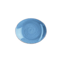 Stonecast, Coupeteller oval 192 x 160 mm Cornflower Blue