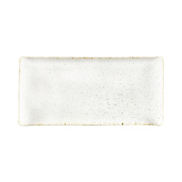Stonecast, Buffet-Tablett rechteckig 300 x 145 mm Barley White