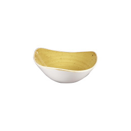 Stonecast, Bowl Lotus dreieckig ø 185 mm / 0,37 l Mustard Seed Yellow