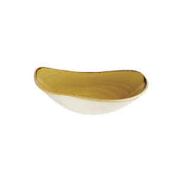 Stonecast, Bowl Lotus dreieckig ø 235 mm / 0,60 l Mustard Seed Yellow