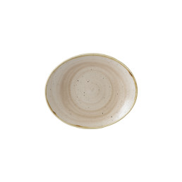 Stonecast, Coupeteller Orbit oval 192 x 160 mm Nutmeg Cream