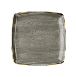 Stonecast, Teller tief quadratisch 268 mm Peppercorn Grey