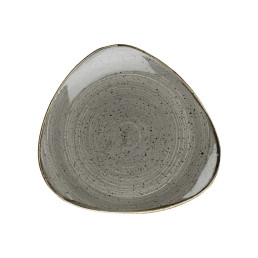 Stonecast, Teller Lotus dreieckig 265 mm Peppercorn Grey