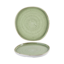 Stonecast, Teller flach mit Steilrand Organic ø 210 mm Sage Green