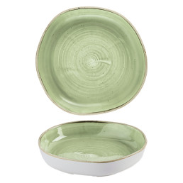 Stonecast, Teller tief mit Steilrand Organic ø 230 mm Sage Green