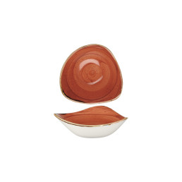 Stonecast, Bowl Lotus dreieckig 153 mm / 0,26 l Spiced Orange
