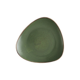 Stonecast, Teller dreieckig 229 mm Sorrel Green
