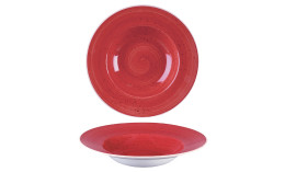 Stonecast, Teller tief mit breiter Fahne Profile ø 280 mm / 0,47 l Berry Red