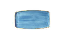 Stonecast, Teller rechteckig 345 x 185 mm Cornflower Blue