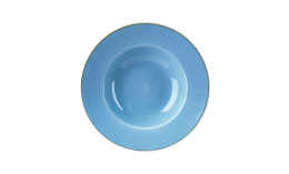 Stonecast, Teller tief mit breiter Fahne Profile ø 280 mm / 0,47 l Cornflower Blue