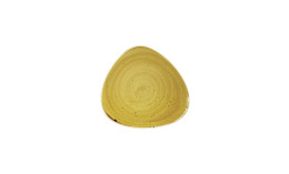 Stonecast, Teller Lotus dreieckig ø 192 mm Mustard Seed Yellow