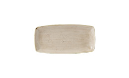 Stonecast, Teller rechteckig 295 x 140 mm Nutmeg Cream