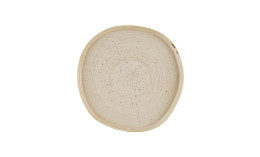 Stonecast, Teller flach mit Steilrand Organic ø 255 mm Nutmeg Cream