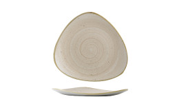 Stonecast, Teller Lotus dreieckig ø 265 mm Nutmeg Cream