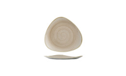 Stonecast, Teller Lotus dreieckig ø 192 mm Nutmeg Cream