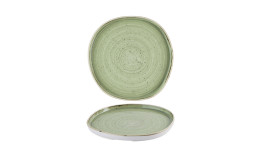 Stonecast, Teller flach mit Steilrand Organic ø 210 mm Sage Green