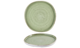 Stonecast, Teller flach mit Steilrand Organic ø 255 mm Sage Green