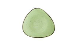 Stonecast, Teller flach dreieckig ø 265 mm Sage Green