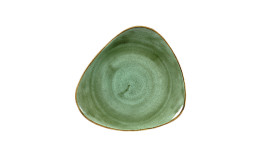 Stonecast, Teller Lotus dreieckig 265 mm Samphire Green