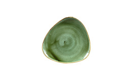 Stonecast, Teller Lotus dreieckig 229 mm Samphire Green