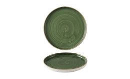 Stonecast, Teller flach mit Steilrand 210 mm Sorrel Green