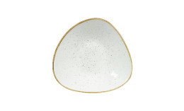 Stonecast, Bowl dreieckig flach 272 x 267 mm Barley White
