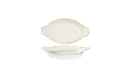 Stonecast, Schale mit Griffen oval Intermediate 232 x 125 mm Barley White