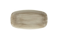 Stonecast Patina, Teller Chefs rechteckig 355 x 189 mm Antique Taupe