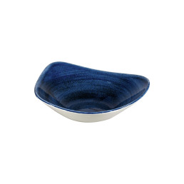 Stonecast Patina, Bowl Lotus dreieckig 235 mm / 0,60 l Cobalt Blue