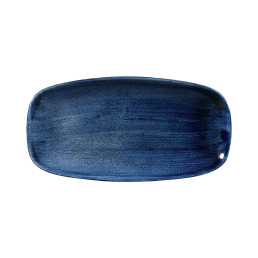 Stonecast Patina, Teller Chefs rechteckig 298 x 153 mm Cobalt Blue