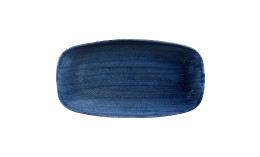 Stonecast Patina, Teller Chefs rechteckig 355 x 189 mm Cobalt Blue
