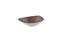 Stonecast Raw, Bowl Lotus dreieckig 235 mm / 0,60 l Brown