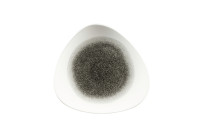 Studio Prints Raku, Teller Lotus dreieckig ø 265 mm Quartz Black