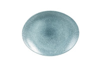 Studio Prints Raku, Coupeteller Orbit oval 317 x 255 mm Topaz Blue